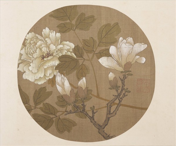 明宣德寶繪　冊　玉蘭牡丹