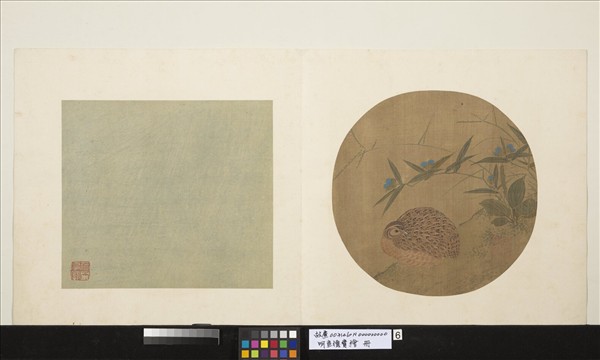明宣德寶繪　冊　鵪鶉