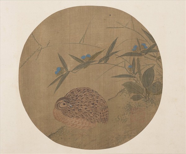 明宣德寶繪　冊　鵪鶉