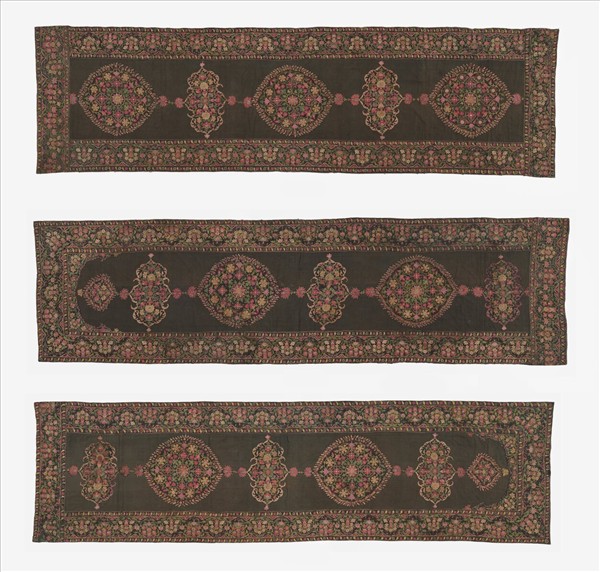 印度 刺繡帳篷用布三件