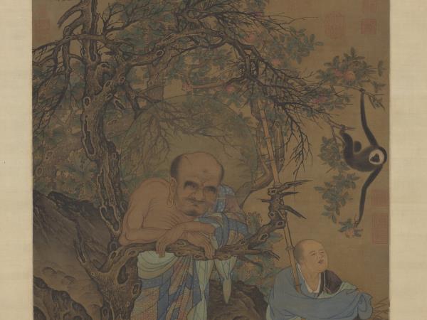 宋劉松年畫羅漢　軸