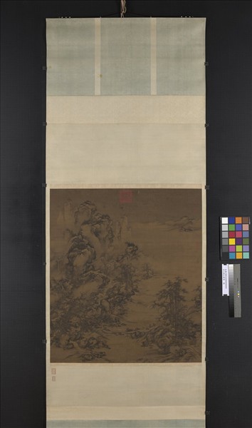 宋人岷山晴雪　軸