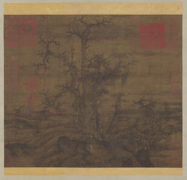 宋人小寒林圖　軸