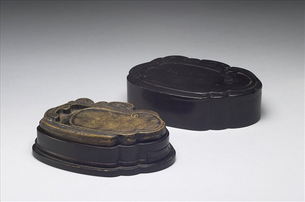 澄泥晚村鳳形硯