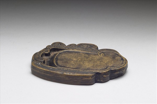 澄泥晚村鳳形硯