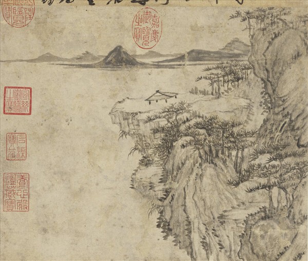 元薩都剌嚴陵釣臺圖　軸