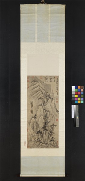 元戴淳匡廬圖　軸