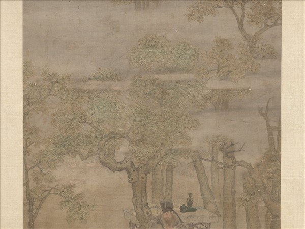 明崔子忠桐陰博古圖　軸