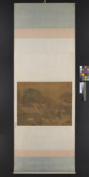 明仇英園林清課圖　軸