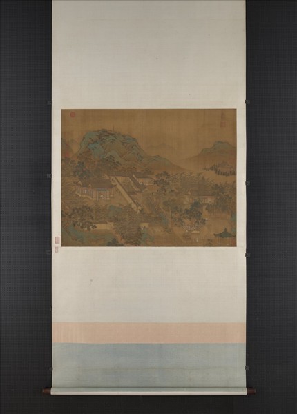 明仇英園林清課圖　軸