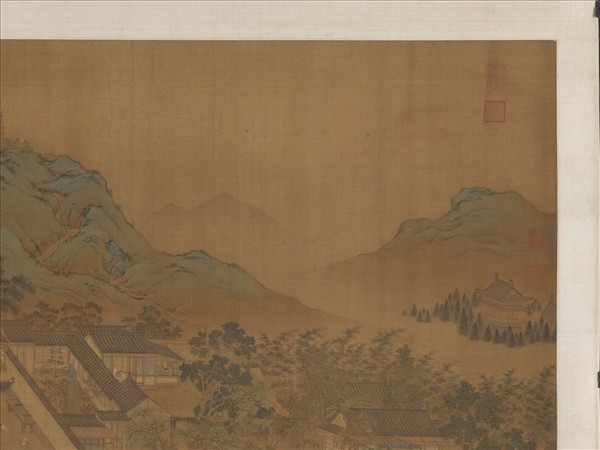 明仇英園林清課圖　軸