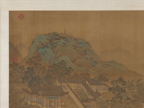 明仇英園林清課圖　軸