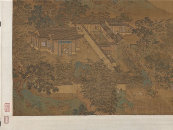 明仇英園林清課圖　軸