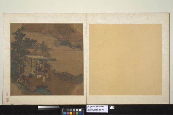 明仇英耕織圖　冊　擇繭