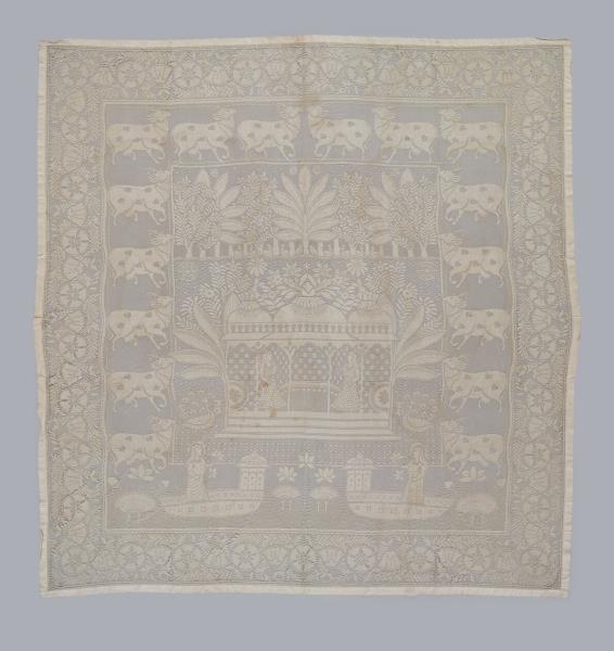 德國 外銷印度棉織掛布