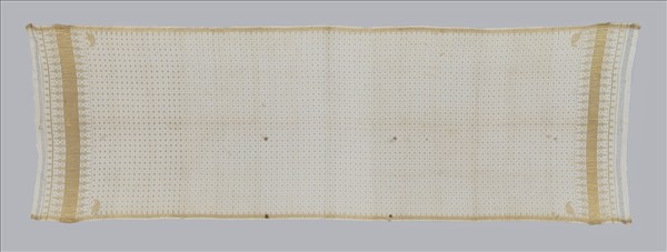 印度 外銷斯里蘭卡細棉布織金紗龍