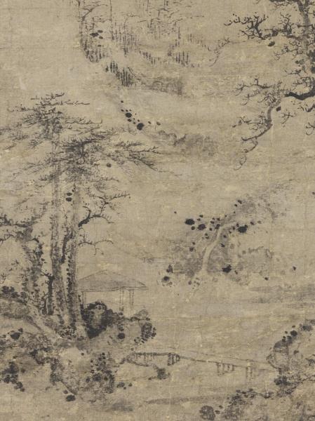 元人春山圖　軸