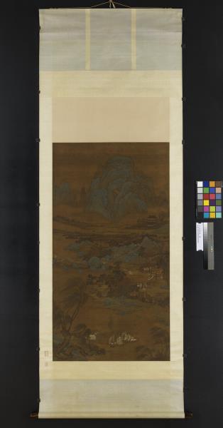 元人漁莊秋色　軸