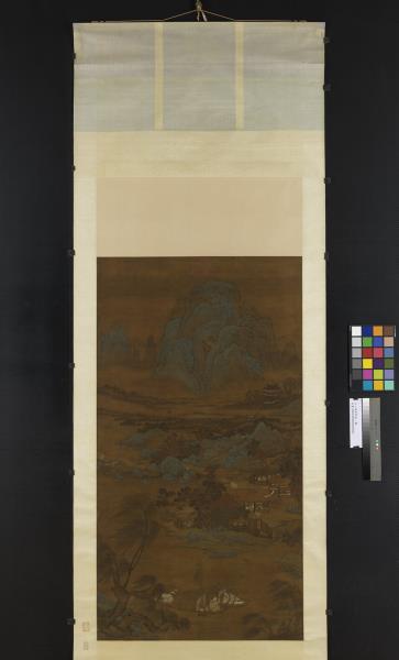 元人漁莊秋色　軸