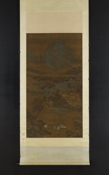 元人漁莊秋色　軸