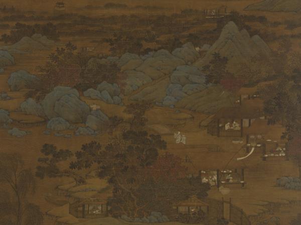 元人漁莊秋色　軸