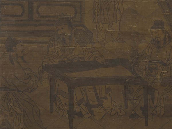 元人畫春堂琴韻　軸