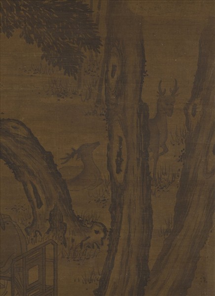 元人畫夏墅棋聲　軸