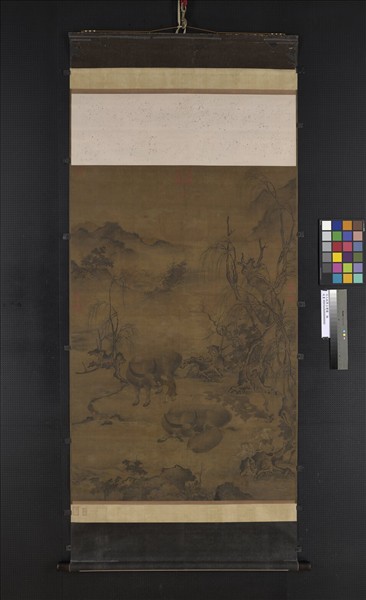 元人牧夢占豐圖　軸