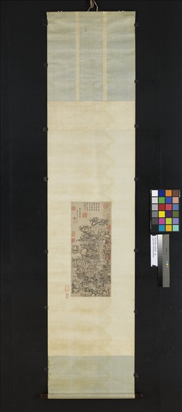 明徐賁廬山讀書圖　軸