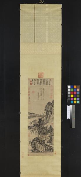 明王紱勘書圖　軸