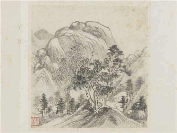 明李流芳山水寫生　冊　雲壑叢林