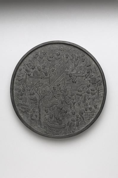 「百子圖」圓墨