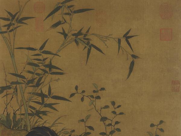 明邊文進分哺圖　軸