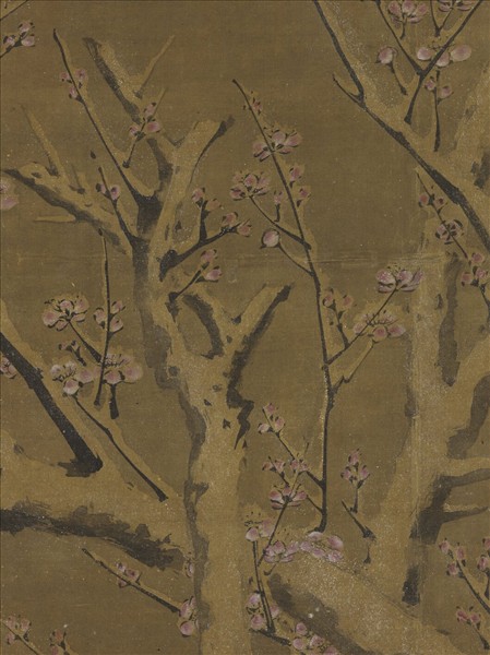 明陸復梅花　軸
