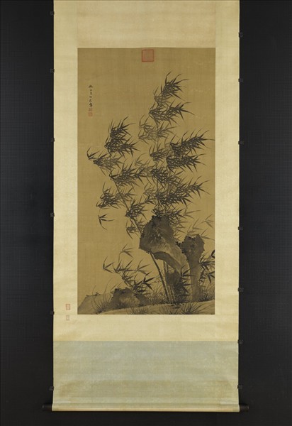 明呂端浚畫竹　軸