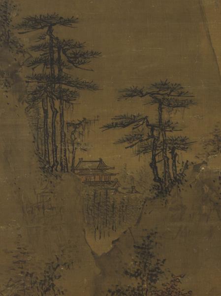 明戴進溪橋策蹇圖　軸