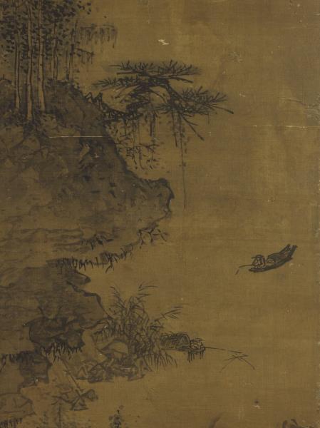 明戴進溪橋策蹇圖　軸