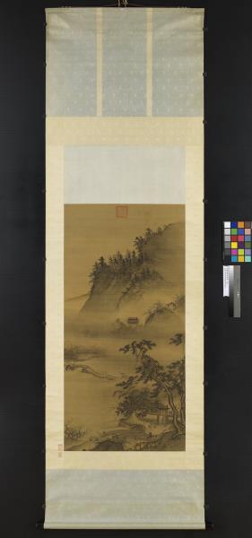 明戴進春遊晚歸　軸