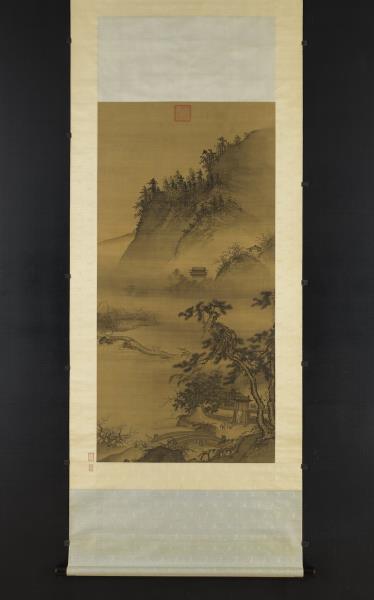 明戴進春遊晚歸　軸