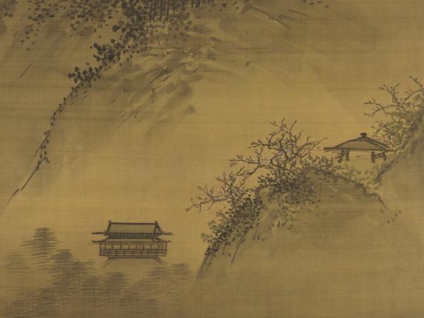 明戴進春遊晚歸　軸