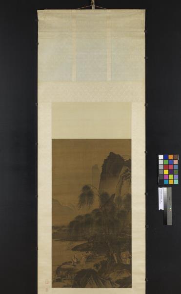 明戴進渭濱垂釣圖　軸