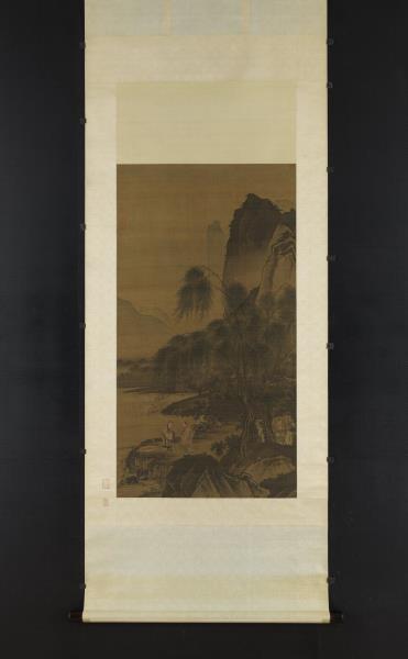 明戴進渭濱垂釣圖　軸