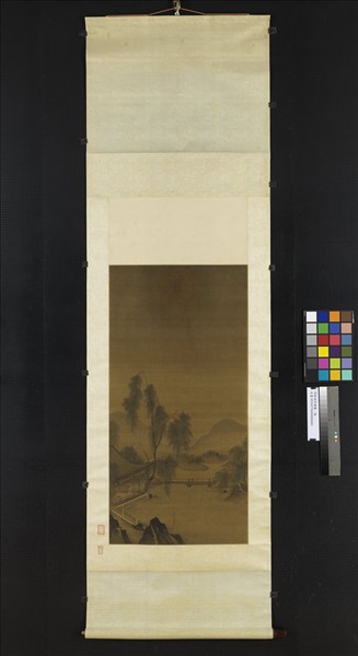 明戴進柳塘圖　軸