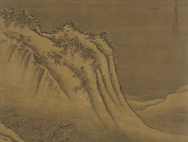 明戴進畫山水　軸