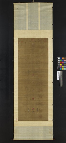 宋趙善杠書金剛經塔　軸