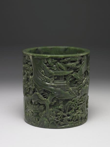 玉石室藏書筆筒