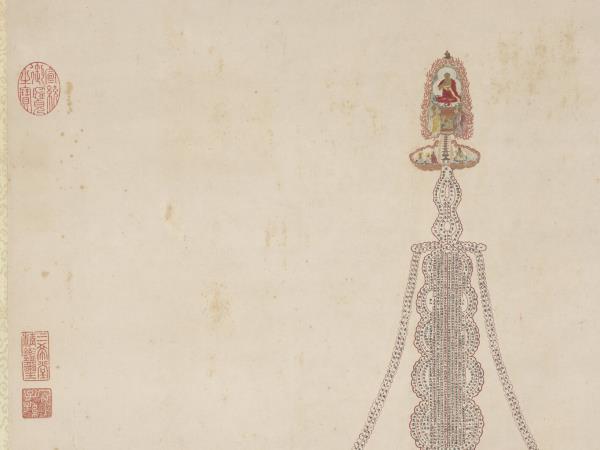 明人書妙法蓮華經塔　軸