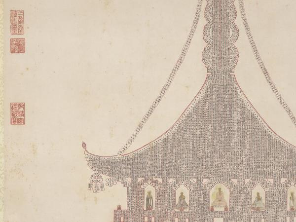 明人書妙法蓮華經塔　軸