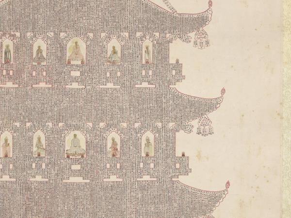 明人書妙法蓮華經塔　軸