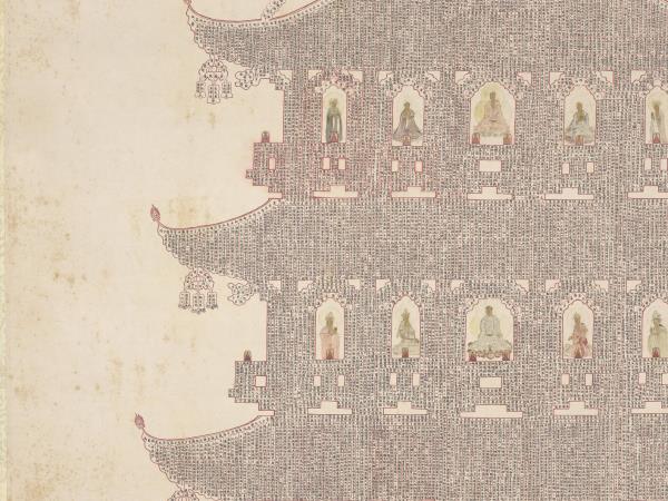 明人書妙法蓮華經塔　軸